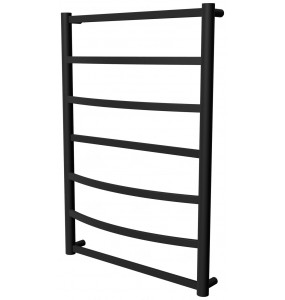 Чорна рушникосушка Elite 7 RAL9005 драбинка 750x532, black
