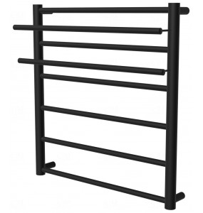 Чорна сушка для рушників Elegant 6 RAL9005 драбинка 650x532, black