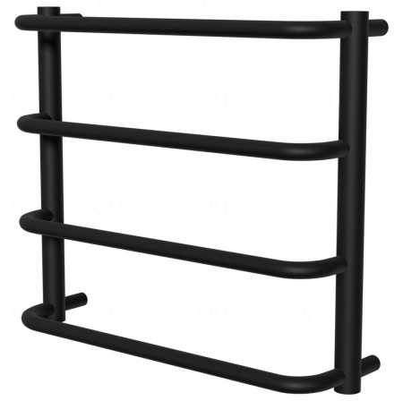 Чорна рушникосушка Modern 4 RAL9005 драбинка 450x532, black