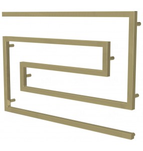 Рушникосушка Phyton 9 золото змійка 670x1000, gold