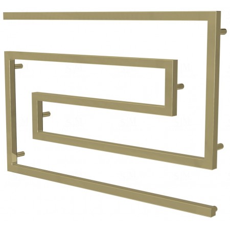 Рушникосушка Phyton 9 золото змійка 670x1000, gold