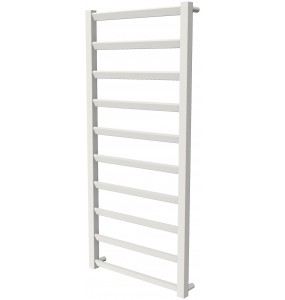Біла рушникосушка Slide 10 RAL9016 драбинка 1050x480, white