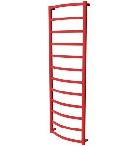 Сушарка для рушників Elite 12 червона RAL3020 драбинка 1250x432, red