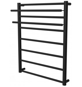 Чорна рушникосушилка Elegant 7 RAL9005 драбинка 750x532, black