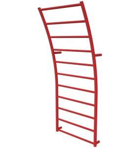 Рушникосушка Wave 11 червона RAL3020 драбинка 1140x475, red