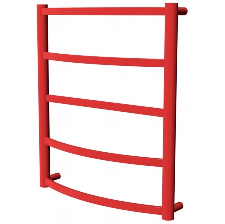 Червона рушникосушка Elite 5 RAL3020 драбинка 550x482, red
