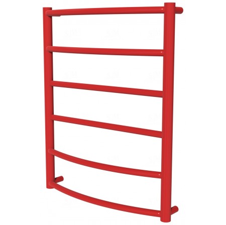 Рушникосушилка Classic 6 червона RAL3020 драбинка 650x532, red