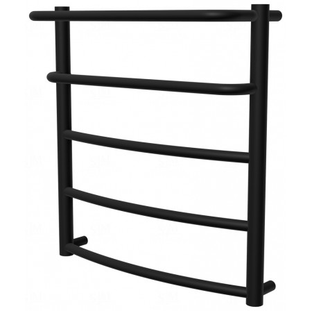 Сушарка для рушників Grosse 5 чорна RAL9005 драбинка 550x532, black