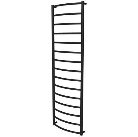 Чорна сушарка для рушників Classic 15 RAL9005 драбинка 1550x482, black