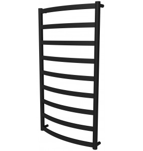 Рушникосушка Maxima 9 чорна RAL9005 драбинка 950x532, black