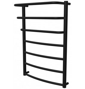 Чорна рушникосушка Grosse 7 RAL9005 драбинка 750x532, black