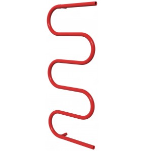 Сушка для рушників Змійка 3 червона RAL3020 змійка 575x800, red