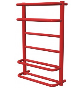 Червона рушникосушка Comfort 6 RAL3020 драбинка 650x432, red