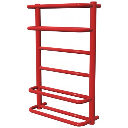 Червона рушникосушка Comfort 6 RAL3020 драбинка 650x432, red