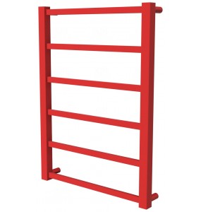 Рушникосушилка Quatro 6 червона RAL3020 драбинка 650x480, red