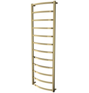 Золота рушникосушилка Elite 12 драбинка 1250x432, gold