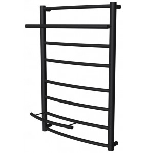 Рушникосушка Safo 8 чорна RAL9005 драбинка 700x482, black