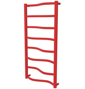Червона рушникосушилка Lagoon 8 RAL3020 драбинка 850x432, red