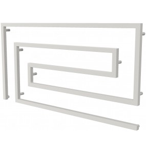 Рушникосушилка Phyton 10 біла RAL9016 змійка 670x1300, white