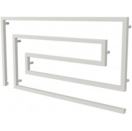 Рушникосушилка Phyton 10 біла RAL9016 змійка 670x1300, white