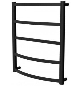 Рушникосушка Elite 5 чорна RAL9005 драбинка 550x482, black