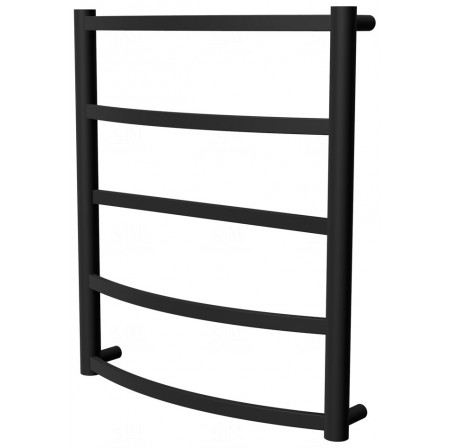 Рушникосушка Elite 5 чорна RAL9005 драбинка 550x482, black