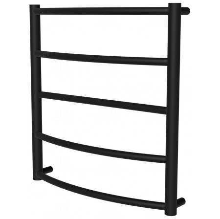 Сушка для рушників Classic 5 чорна RAL9005 драбинка 550x532, black