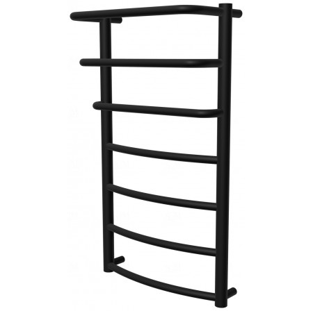 Чорна сушарка для рушників Grosse 7 RAL9005 драбинка 750x432, black