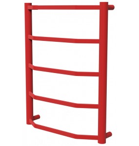 Сушарка для рушників Luxe 5 червона RAL3020 драбинка 550x432, red