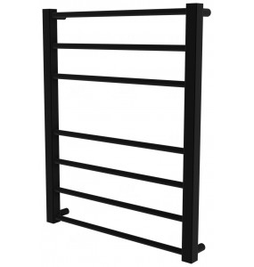 Чорна сушарка для рушників Sonnet 7 RAL9005 драбинка 650x530, black