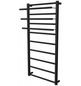 Рушникосушка Elegant 9 чорна RAL9005 драбинка 950x432, black