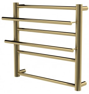 Золота рушникосушка Elegant 4 драбинка 450x432, gold