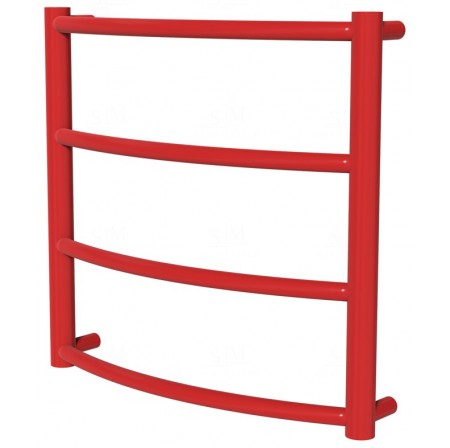 Рушникосушка Classic 4 червона RAL3020 драбинка 450x482, red
