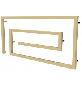 Рушникосушилка Cyclone 8 золото змійка 510x1100, gold