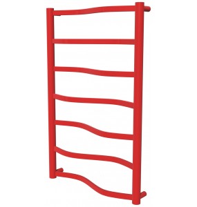 Червона рушникосушка Lagoon 7 RAL3020 драбинка 750x482, red
