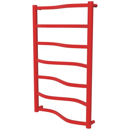 Червона рушникосушка Lagoon 7 RAL3020 драбинка 750x482, red
