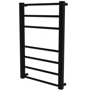 Чорна рушникосушка Sonnet 7 RAL9005 драбинка 650x430, black