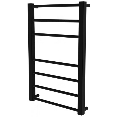 Чорна рушникосушка Sonnet 7 RAL9005 драбинка 650x430, black