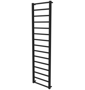 Рушникосушка Quatro 15 чорна RAL9005 драбинка 1550x430, black