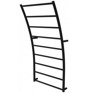 Чорна сушарка для рушників Wave 9 RAL9005 драбинка 940x475, black