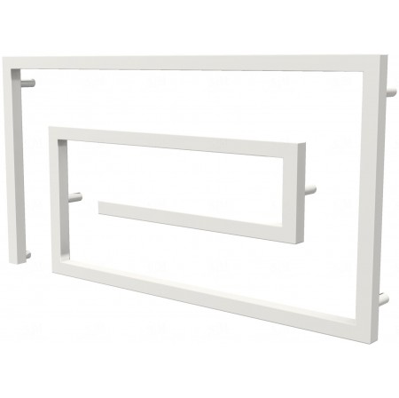 Рушникосушка Cyclone 8 біла RAL9016 змійка 510x1000, white