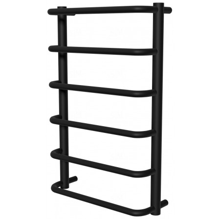 Рушникосушка Modern 6 чорна RAL9005 драбинка 650x432, black