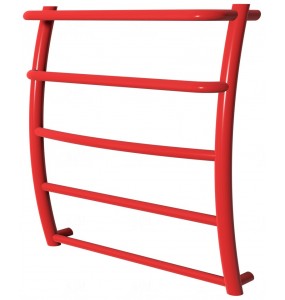 Червона рушникосушка Breeze 5 RAL3020 драбинка 550x532, red