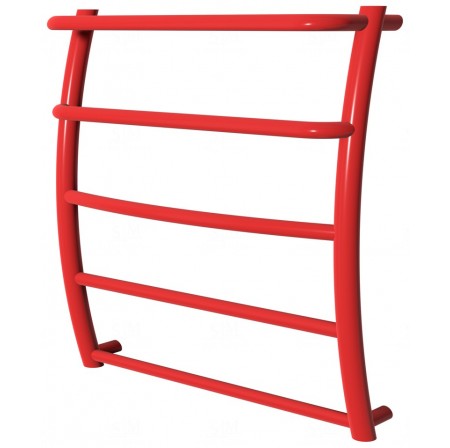 Червона рушникосушка Breeze 5 RAL3020 драбинка 550x532, red