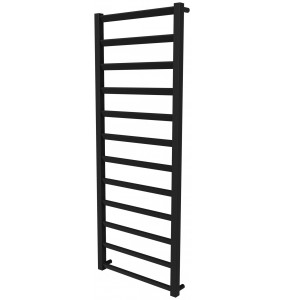 Сушарка для рушників Slide 12 чорна RAL9005 драбинка 1250x480, black