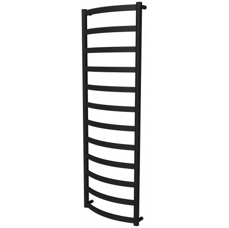 Сушарка для рушників Maxima 12 чорна RAL9005 драбинка 1250x432, black