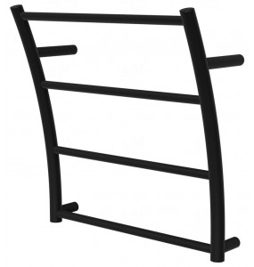 Рушникосушка Wave 4 чорна RAL9005 драбинка 440x425, black