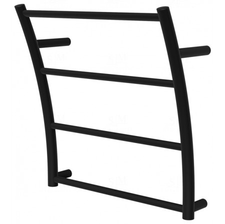 Рушникосушка Wave 4 чорна RAL9005 драбинка 440x425, black