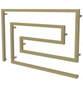 Рушникосушка Phyton 10 золото змійка 670x1100, gold