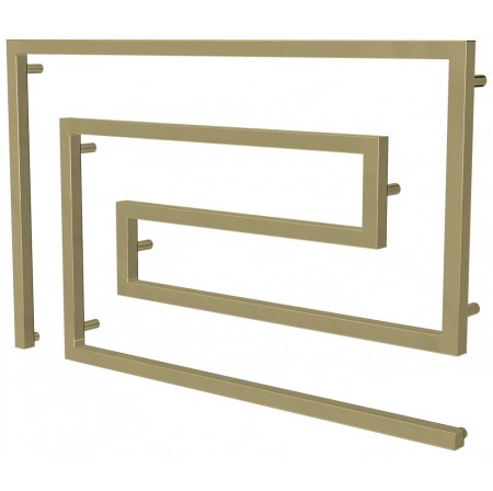 Рушникосушка Phyton 10 золото змійка 670x1100, gold